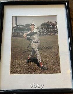 Ted Williams Very Nice Autographed Photo Boston Red Sox Baseball Hall Of Fame