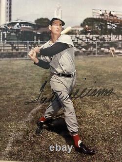 Ted Williams Very Nice Autographed Photo Boston Red Sox Baseball Hall Of Fame