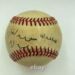 The Finest Willie Wells Single Signed Autographed Baseball Hall Of Fame JSA COA