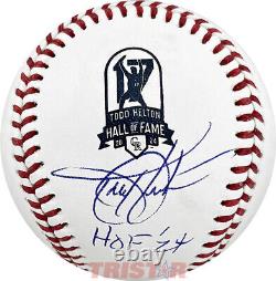 Todd Helton Autographed Commemorative Hall of Fame Baseball Insc HOF 24 TRISTAR