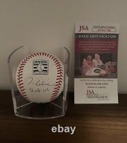 Tom Glavine Signed Autographed Hall of Fame Baseball HOF 14 Braves JSA COA