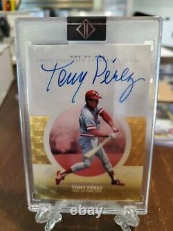 Tony Perez 2021 Topps Transcendent Hall Of Fame Superfractor Autograph 1/1