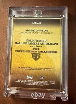 Topps Gilded Collection Andre Dawson Autograph Card #3/10 Hall of fame