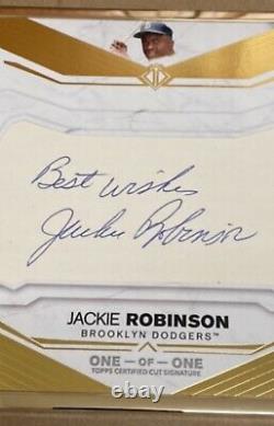 Topps Transcendent 2021 Hall of Fame Jackie Robinson 1/1 Cut Brooklyn Dodgers
