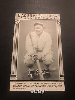 Ty Cobb Baseball's Great Hall Of Fame Card