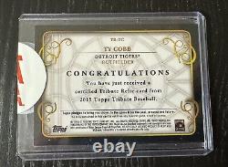 Ty Cobb Game Used Bat Card #45/50 2015 Topps Tribute Detroit Tigers Hall Of Fame