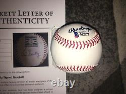 Vin Scully Signed Official Hall Of Fame Baseball Los Angeles Dodgers Beckett #2