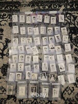 Vintage 1950 Callahan Baseball Hall of Fame card lot of 61 very nice partial set