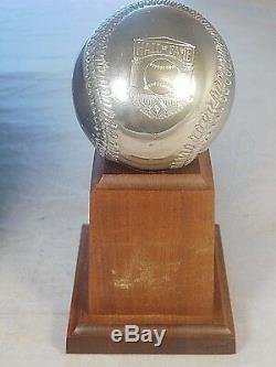 Vintage 1990 Baseball Hall Of Fame Induction Sterling Silver Ball 43/50