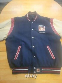 Vintage 1998 MLB Hall of Fame Warm up Jacket Bomber Varsity 2XL Rare Cooperstown