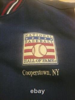 Vintage 1998 MLB Hall of Fame Warm up Jacket Bomber Varsity 2XL Rare Cooperstown