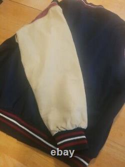 Vintage 1998 MLB Hall of Fame Warm up Jacket Bomber Varsity 2XL Rare Cooperstown