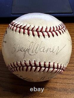 Vintage Hall Of Fame 2 Signed Autographed Hof Baseball! Waner, Cronin, Hubbard