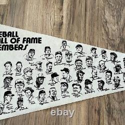 Vintage Large 36 Cooperstown NY National Baseball Hall of Fame Members Pennant