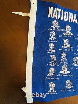 Vintage National Baseball Hall Of Fame Members Logo Pennant large 41 Long