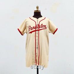 Vintage Pendleton Rawlings Hall of Fame Flannel Baseball Jersey Size 44 Rare