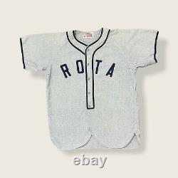 Vintage ROTA Baseball Jersey Rawlings Hall of Fame Flannel