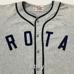 Vintage ROTA Baseball Jersey Rawlings Hall of Fame Flannel