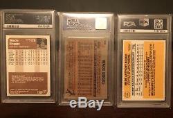 Wade Boggs 1983 Psa 9 Rookie Lot Fleer Donruss Topps Red Sox Hall Of Fame