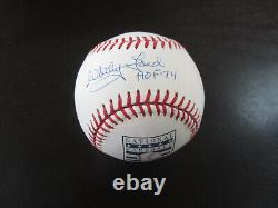 Whitey Ford Autograph Signed Baseball Hall of Fame Ball HOF 74