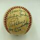 Whitey Ford Duke Snider Warren Spahn Al Kaline Hall Of Fame Signed Baseball