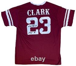 Will Clark Autographed College Style Baseball Jersey Hall of Fame 06 MLB COA