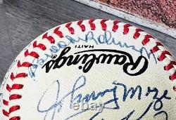 Willie Mays Mantle Autograph Baseball Hall Fame Mickey Musial Banks Ford Snyder