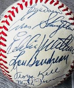 Willie Mays Mantle Autograph Baseball Hall Fame Mickey Musial Banks Ford Snyder