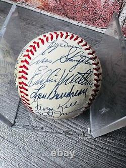 Willie Mays Mantle Autograph Baseball Hall Fame Mickey Musial Banks Ford Snyder