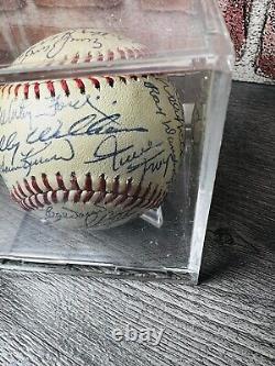 Willie Mays Mantle Autograph Baseball Hall Fame Mickey Musial Banks Ford Snyder