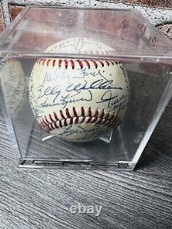 Willie Mays Mantle Autograph Baseball Hall Fame Mickey Musial Banks Ford Snyder