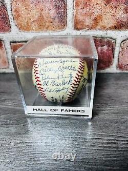 Willie Mays Mantle Autograph Baseball Hall Fame Mickey Musial Banks Ford Snyder