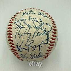 Willie Mays Willie Mccovey Sandy Koufax Hall Of Fame Multi Signed Baseball JSA