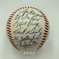 Willie Mays Willie Mccovey Sandy Koufax Hall Of Fame Multi Signed Baseball JSA