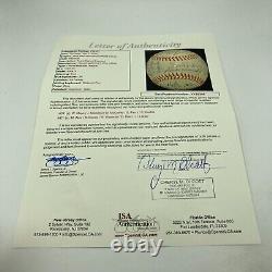 Willie Mays Willie Mccovey Sandy Koufax Hall Of Fame Multi Signed Baseball JSA