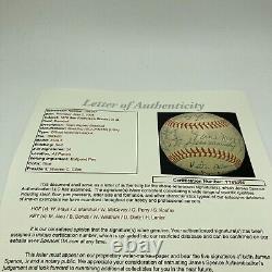 Willie Mays Willie Mccovey Sandy Koufax Hall Of Fame Multi Signed Baseball JSA