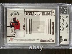 Willie McCovey 2005 Absolute Button BGS 9 Game Used Giants Hall Of Fame